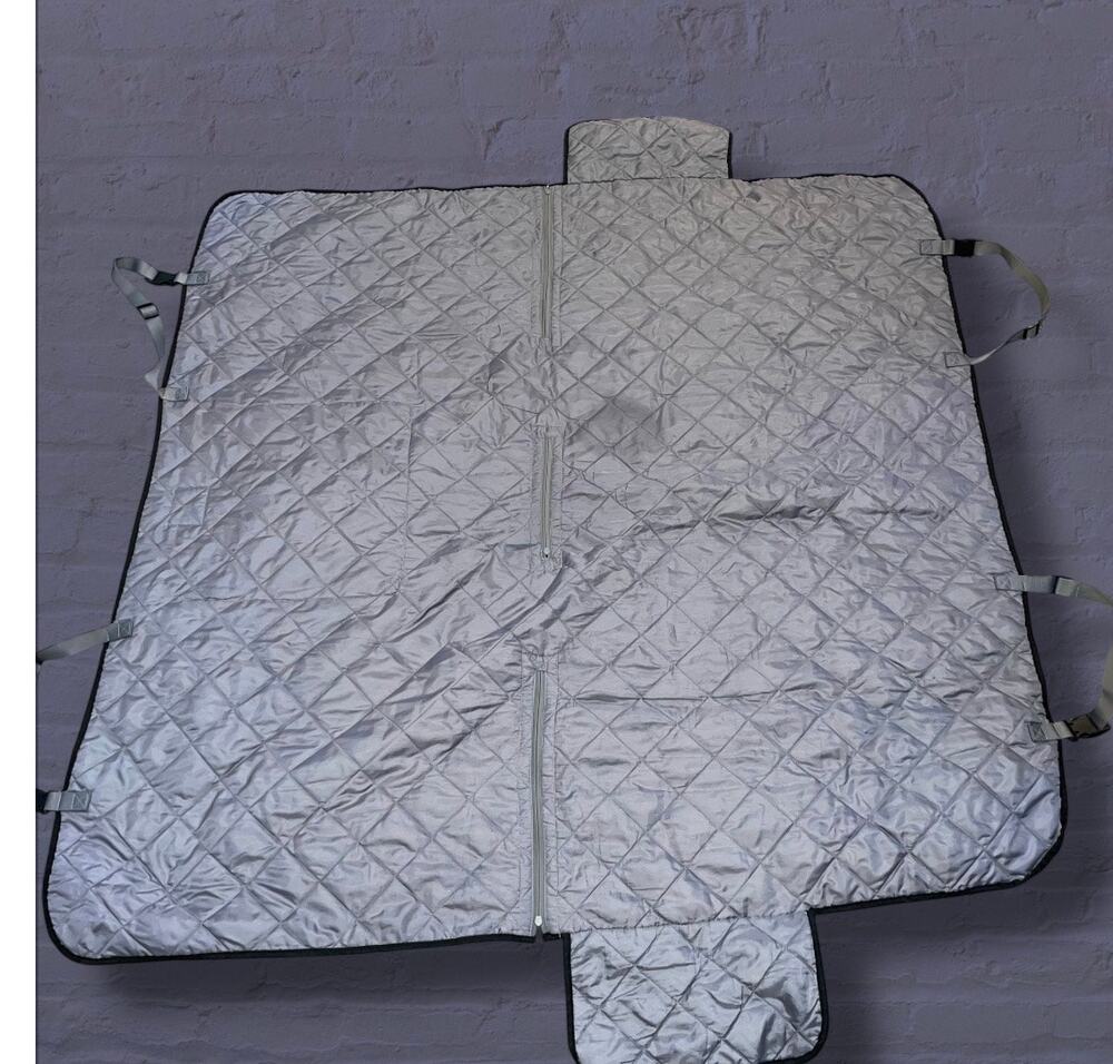 Top Paw Hammock Car Seat Cover Gray Quilted Pet Dog Travel Protector Bench Rear